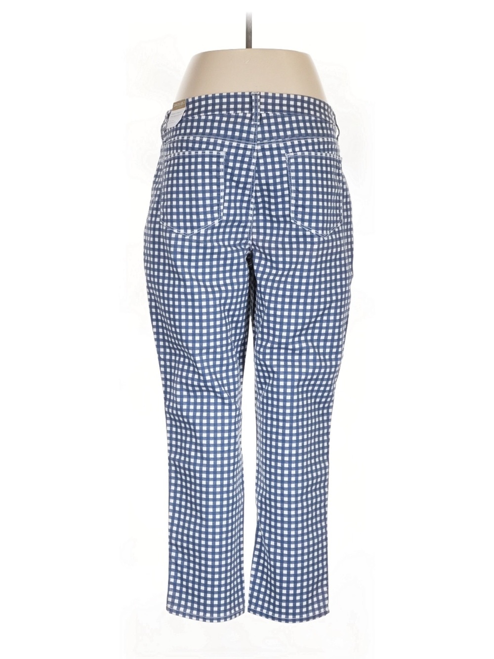 Chico’s Gingham Blue & White Pants - Picture 2 of 6